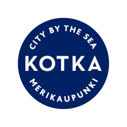 kotka logo navy 25 mm ja suoja alue